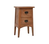 vidaXL Table de chevet Bois de sapin massif 40 x 29 x 68 cm Marron