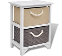 vidaXL Table de chevet Bois