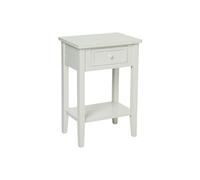 - Table de chevêt Charme - 1 Tiroir - Blanc