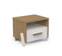 Table De Chevet Chêne Hamilton-Blanc