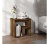 Table de chevet Chêne marron 40x30x40 cm Bois d ingénierie ch G