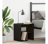 Table de chevet - Chêne noir - 40x30x40 cm - Bois d'ingénierie - Tiroir inclus