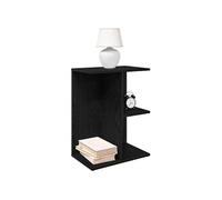 vidaXL Table de chevet chêne noir – Bois d’ingénierie 46,5×29×61 cm