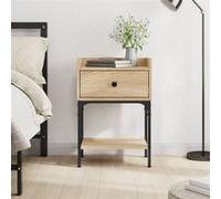 Table de chevet chêne sonoma 40,5x31x60 cm bois d ingénierie Ch G