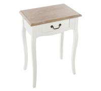 Table de chevet Chrysa - L. 47 x H. 65 cm - Blanc