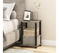 Table de chevet compacte et simpliste Furinno, ch ne fran ais/noir