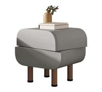 Table de Chevet Creative Table de Nuit Enjoliveurs en Bois avec Rangement Table à Tiroir Pivotante Armoire en Cuir 0x16x18.5 dans Table d'appoint