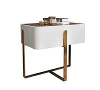 Table de chevet de luxe pour chambre à coucher, table de chevet blanche, table de rangement moderne, table de chevet pour chambre à coucher, table de chevet, tables d'extrémité