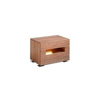 Table de chevet de noyer Marron