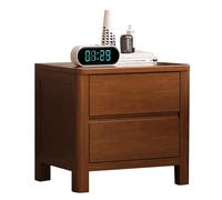 Table de Chevet de Style Ferme Moderne, avec tiroirs et Espace de Rangement, équipée de Pieds en Bois Massif, idéale for Une Chambre à Coucher ou Un Salon(B,47cm(18.51in))