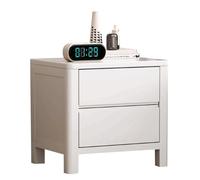 Table de Chevet de Style Ferme Moderne, avec tiroirs et Espace de Rangement, équipée de Pieds en Bois Massif, idéale for Une Chambre à Coucher ou Un Salon(C,40cm(15.74in))