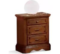 Table de chevet design Meuble en bois brun Chambre à coucher Table d'appoint Nouveau