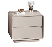 Table de Chevet Écologique a Tiroirs Silencieux,Finition Anti-Rayures,Grand Rangement Table de Nuit,Meuble de Chevet Sécurisé Aux Coins Arrondis pour Chambres et Aux Salons A,2 PC