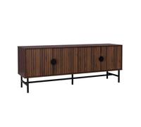 sweeek - Meuble TV. Bazalt. Quatre Portes. Deux étagères. L 157.5 x l 39 x H 60cm