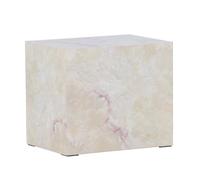 Table de Chevet Effet Pierre "York" 35cm Beige