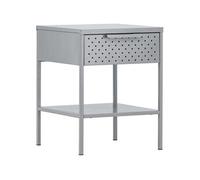Venture Home - Table de chevet en acier Sacramento gris clair Gris clair G