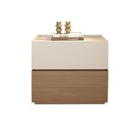 Table de chevet en blocs de construction - Table de chevet moderne minimaliste pour chambre à coucher, maison, petit casier de rangement en bois massif - Table de chevet (B)