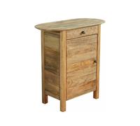 Table de chevet en bois avec porte et tiroir Farran