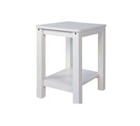 Table de chevet en bois blanc