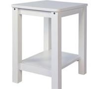 Table de chevet en bois blanc Blanc G