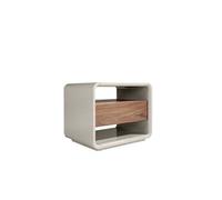 Table de chevet en bois de noyer et MDF 7134C, 55 x 40 x 45 cm. -