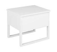 Table de Chevet en Bois de Pin Blanc Durable 1 Tiroir Style Moderne Giulia