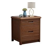 Table de chevet en bois de style chinois avec étagère de salon et table d'appoint pour chambre à coucher 40 x 40 x 49 cm Couleur D