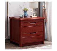 Table de chevet en bois de style chinois avec étagère pour salon, chambre à coucher, table d'appoint pour lit 40 x 40 x 49 D Couleur