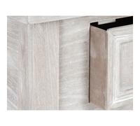 Table De Chevet En Bois Effet Blanchi 1 Tiroir H 67 Cm Blanc