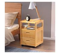 Table de chevet en bois massif avec design simple et moderne pour les petits espaces, mini armoire de rangement pour chambre à coucher