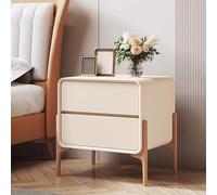 Table de chevet en bois - Petite table de chevet peu encombrante avec grande capacité de rangement et poignée rainurée pratique