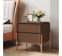 Table de chevet en bois - Petite table de chevet peu encombrante avec grande capacité de rangement et poignée rainurée pratique