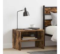 Table de chevet en chêne fumé 40 x 30 x 30 cm, console de chevet avec compartiment ouvert, table d'appoint moderne pour salon, matériau en bois stable, montage facile