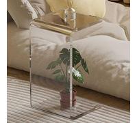 Table de Chevet en Forme de C, Table D'appoint/Petites Tables pour Le Salon, pour Table Basse, Poste de Travail Portable À Côté du Lit, pour Lire et Manger sur Un Canapé-lit (Color : B, Size : 30x30