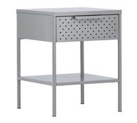 Venture Home - Table de chevet en acier Sacramento gris clair Gris clair G