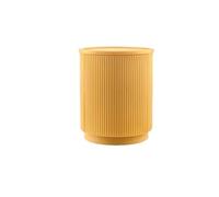 Table de chevet en plastique - Organisateur de table de chevet bon marché - Meubles de patio (jaune)