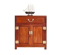 Table de Chevet en séquoia, Meuble de Rangement et étagère en Palissandre, Meuble Bas en Bois Massif, Meuble d'appoint de Chambre Antique en rondins de Style Chinois(5,48cm(18.8in))