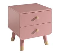 Vipack Table de chevet Billy Terra pour chambre d'enfant – Rose