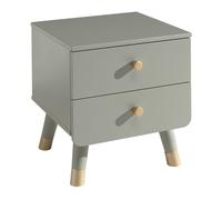 Vipack Table de chevet Billy BINA2216 - pour chambre d'enfant, vert olive