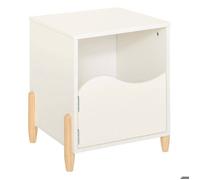 Atmosphera - Table de Chevet Enfant Douceur Blanc 35,5x40cm