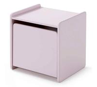 Vipack Chevet enfant Kiddy Bois laqué 1 porte L 40 cm Vieux rose