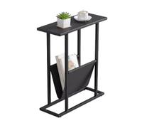 Table de Chevet étroite à Deux Niveaux, Table d'appoint for Petits espaces, Porte-revues for Salon, Chambre, Bureau, Hauteur 54 cm(45 * 18 * 54cm)