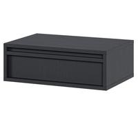 Table de chevet - EVO - 50 cm - avec tiroir - suspendu - noir