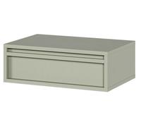 Table de chevet - EVO - 50 cm - avec tiroir - suspendu - vert sauge