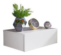Table de chevet - FineBuy - Blanc - avec tiroir - 46 x 15 x 30 cm