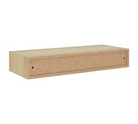 Table de Chevet Flottante avec Tiroir, étagère de Chevet Murale, Gain de Place, Rangement pour Chambre à Coucher, Salon, Entrée, Présentoir Suspendu en MDF Blanc (60 x 23,5 x 10 cm)