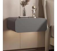 Table de chevet flottante moderne à fixation murale avec tiroir, table pliante compacte multifonction pour chambre à coucher et petits espaces, table de maquillage entièrement assemblée, rangement de