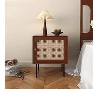 Table de Chevet for Chambre à Coucher Table d'appoint en rotin avec Deux tiroirs avec Fonction de Rangement for Salon Chambre à Coucher et Petits espaces(A1)