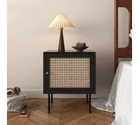 Table de Chevet for Chambre à Coucher Table d'appoint en rotin avec Deux tiroirs avec Fonction de Rangement for Salon Chambre à Coucher et Petits espaces(B1)