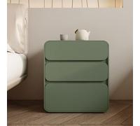 Table de Chevet for Chambre à Coucher, Table de Nuit à Contact Total avec Le Sol,Moderne Couleur crème avec tiroir,Table d'appoint for Chambre à Coucher,Salon,Petits espaces(Green,45cm/18in)